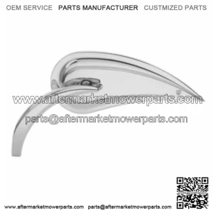 Rad III Rear View Teardrop Convex Mirror Chrome Left Handlebar Harley (For: Harley-Davidson)