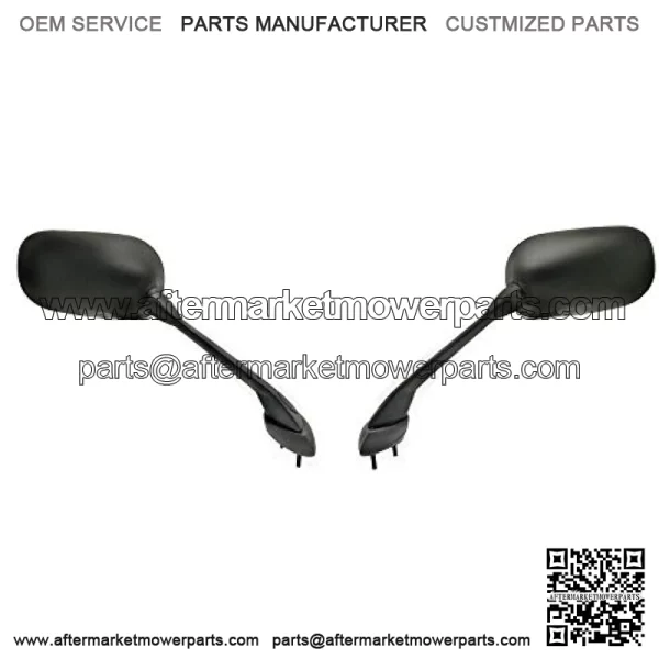Replacement Side Mirrors for Yamaha 2006 2007 2008 2009 2010 2012 2013 2014 FZ1 2015 FZS1 FZS10 Black Rear View Mirror Assembly - Image 3