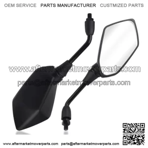 2PCS Motorcycle Mirrors with 8mm&10mm Bolt,HD Motorcycle Mirrors for Handlebars,360-degree Adjustable Motorcycle Wide Angle Rear View Mirror Car Accessories for Scooter,ATV,Dirt Bike
