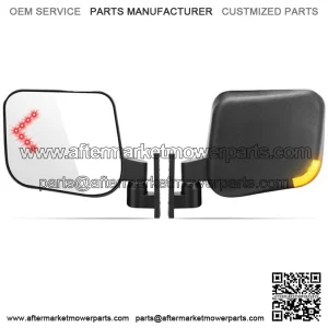 Golf Cart Side Rear View Mirrors W/ Turn Signal Light for YAMAHA EZGO Club Car