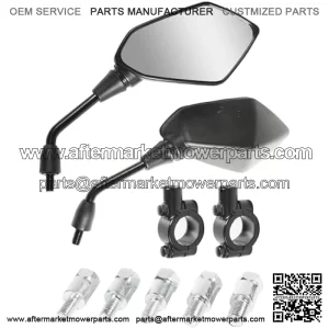 Motorcycle Mirrors,Motorcycle Mirrors for Handlebar,TV Mirrors Motorcycle Rear View Mirror,Car Accessories Handlebar Rear View Side Mirror with M8 M10 Bolt,Fits Bike,Scooter,ATV,UTV,Dirt Bike