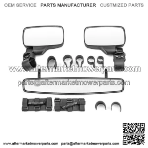 Rear Side View Center Mirror W/Handles For Kawasaki Teryx KRX 1000 Teryx 750 800 For: More than one vehicle