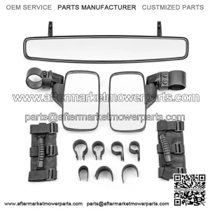 Rear Side View Center Mirror + Grab Handles For Polaris RZR XP 1000 Turbo PRO XP For: More than one vehicle