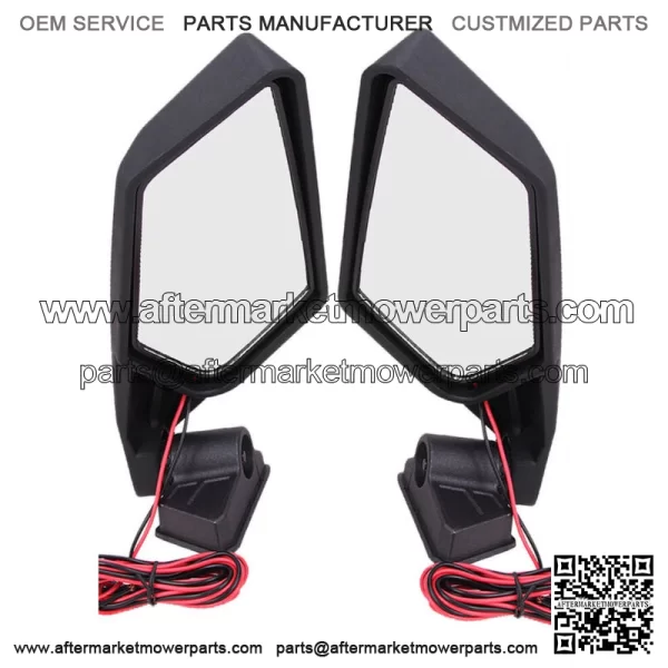 Rear Racing Side Mirrors LED Light For Can Am Maverick X3 Max Turbo R 2017-2023 For: More than one vehicle