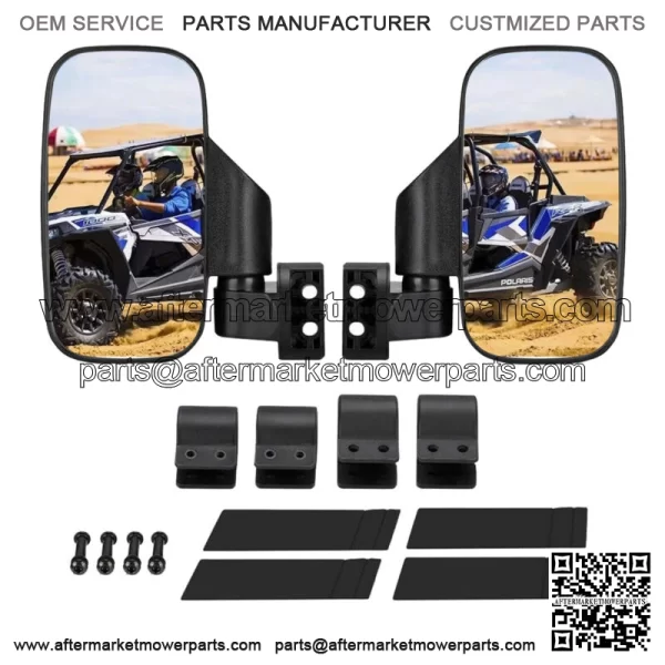 UTV Rear View Side Mirrors SXS For Can Am Defender HD8/HD10 Maverick Trail/Sport For: More than one vehicle
