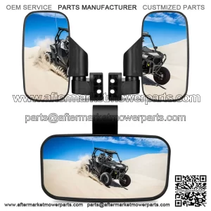 UTV Rear View Mirrors Set 1.75"-2" Bar for CFMOTO ZFORCE 500 600 800 950 1000 For: More than one vehicle