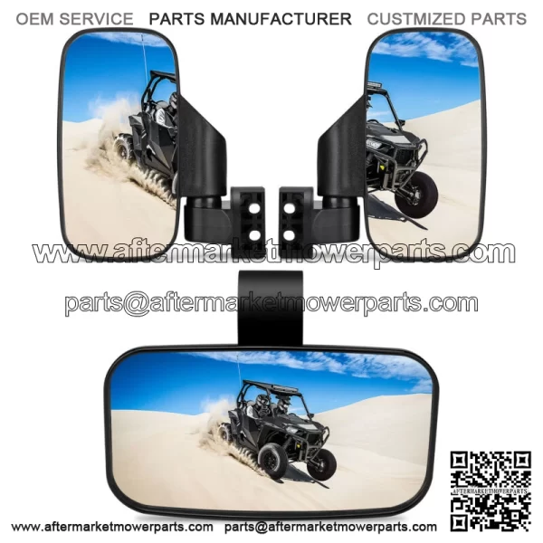 UTV Rear View Mirrors Set 1.75"-2" Bar for CFMOTO ZFORCE 500 600 800 950 1000 For: More than one vehicle