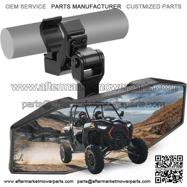UTV Rear Center View Mirror For 1.5"-2" Polaris RZR Pioneer Talon Kawasaki Teryx For: More than one vehicle