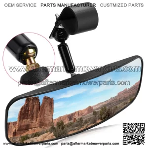 UTV Rear View Center Mirror Convex For 1.75"-2" Kawasaki Teryx Kubota RTV X-1120 For: More than one vehicle