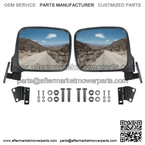2pcs LH&RH Side Rear View Mirrors Compatible with Kawasaki Teryx 800 2016-2023 For: More than one vehicle