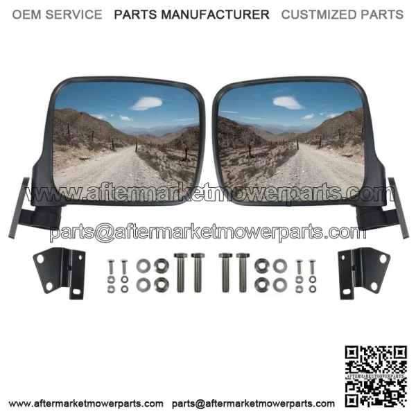 2pcs LH&RH Side Rear View Mirrors Compatible with Kawasaki Teryx 800 2016-2023 For: More than one vehicle