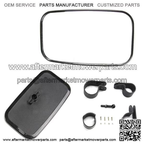 UTV Rear Side View Mirror 1.5" 1.75" 2" Clamp For Polaris YAMAHA HONDA Can-Am For: More than one vehicle