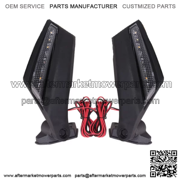 ADJUSTABLE Racing Side Mirrors W/ LED Turn Signal Lights For Can-Am Maverick X3 For: More than one vehicle