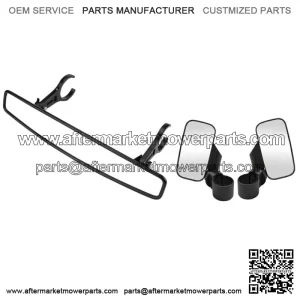 2" Clamp Side & Rear View Mirrors Set For Polaris RZR 800 XP1000 900 Yamaha UTV For: More than one vehicle