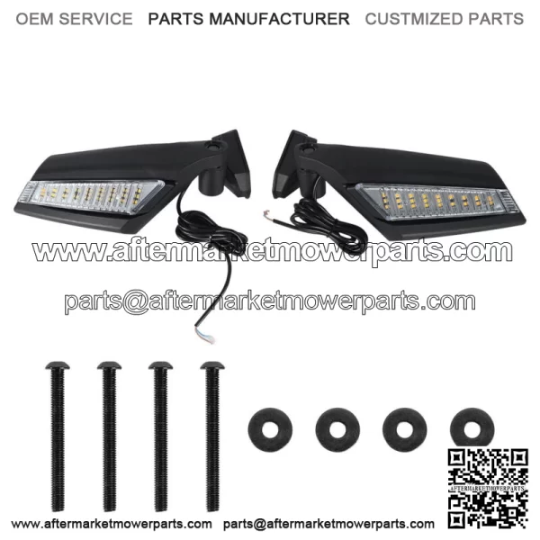 LED Turn Signal Racing Side Mirrors For 2017-2021 Can-Am Maverick X3 Max Turbo R For: More than one vehicle - Image 3