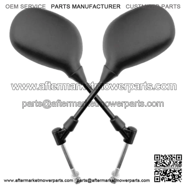 Plastic Mirror Pair Black for Peugeot Kisbee 50 Vivacity 50