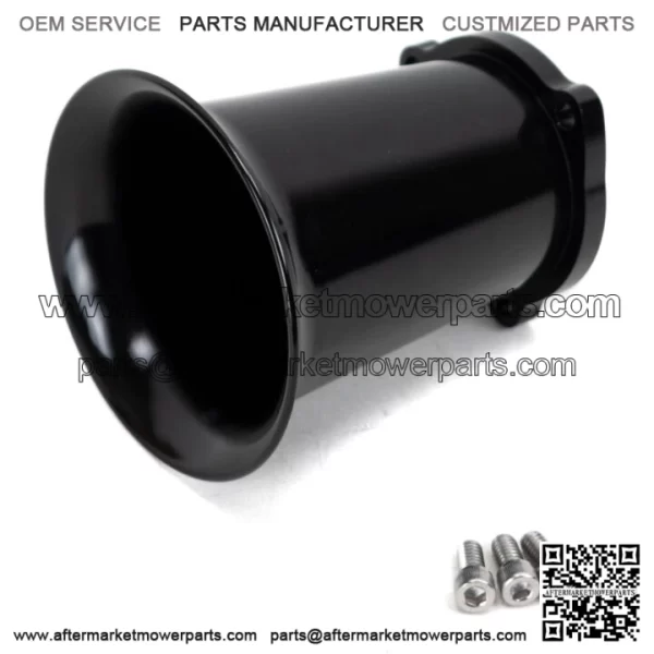 Black Billet Velocity Stack 4?? CV Keihin Carb Carburetor EFI Air Intake Harley (For: Harley-Davidson)