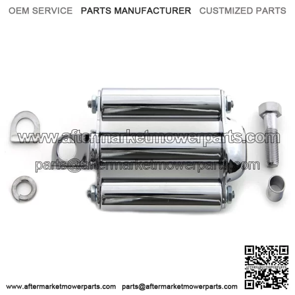 Flat Chrome Round Kick Starter Pedal Replica Replacement Harley Ironhead FL FX (For: Harley-Davidson)