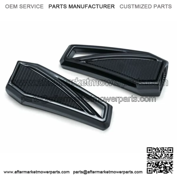 Kuryakyn Black Phantom Foot Pegs Highway Pegs Harley Metric Universal OEM Mounts (For: Harley-Davidson)