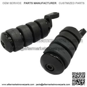 Soft Ride Driver Footpegs Pegs Black Harley FX XL 07+ Twin Cam (For: Harley-Davidson)