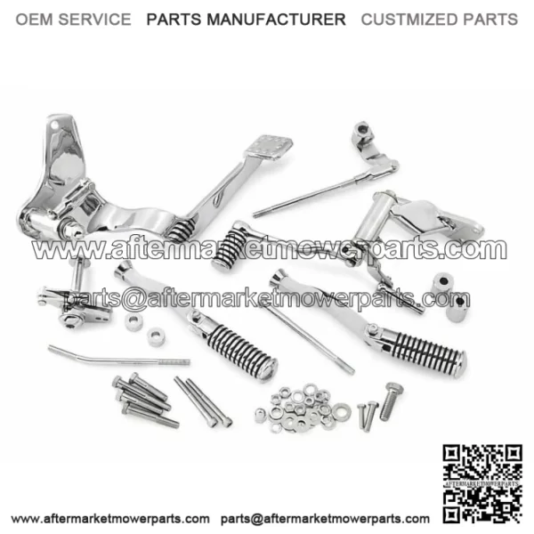 Complete Chrome Forward Controls Control Kit With Foot Pegs Footpegs Harley FXR (For: Harley-Davidson)