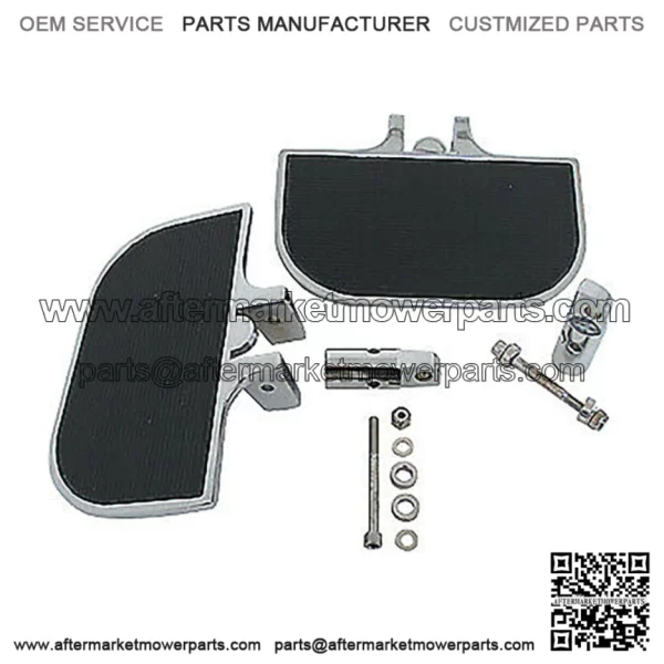 Chrome Mini Floorboards Footrests Footpegs Pegs Harley Front Rear Custom (For: Harley-Davidson)