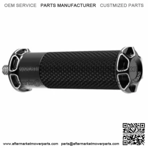 Fusion Shift Brake Peg Beveled Footpeg Footrest Black Rubber Street (For: Harley-Davidson)