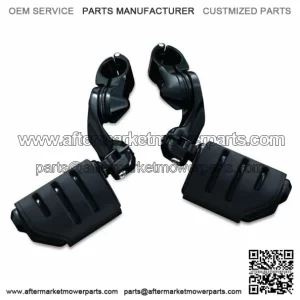 Kuryakyn Black 1.25 Engine Guard Short Arm Trident Dually Highway Pegs Harley (For: Harley-Davidson)