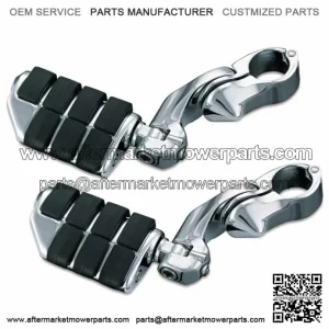 Kuryakyn Chrome Front 1.25 Engine Guard Short Arm Iso Highway Pegs Harley Honda (For: Harley-Davidson)