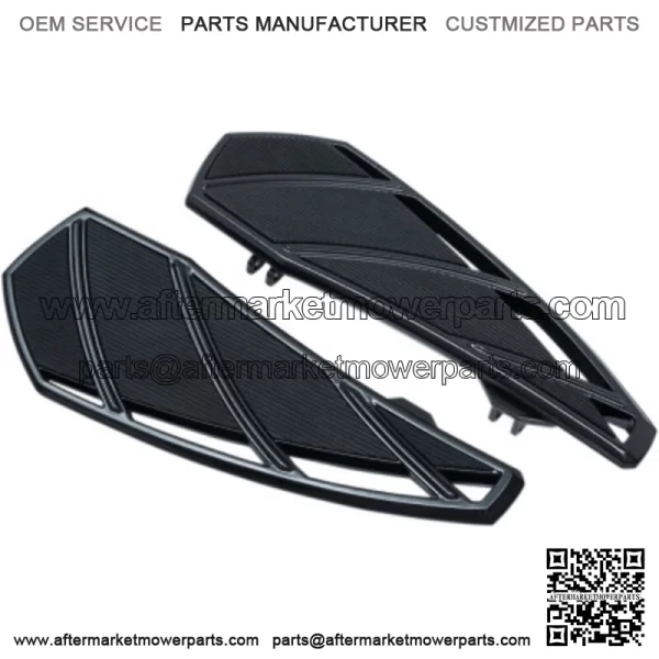 Kuryakyn Black Phantom Driver Footboards Floorboards Harley Touring Softail 83+ (For: Harley-Davidson)