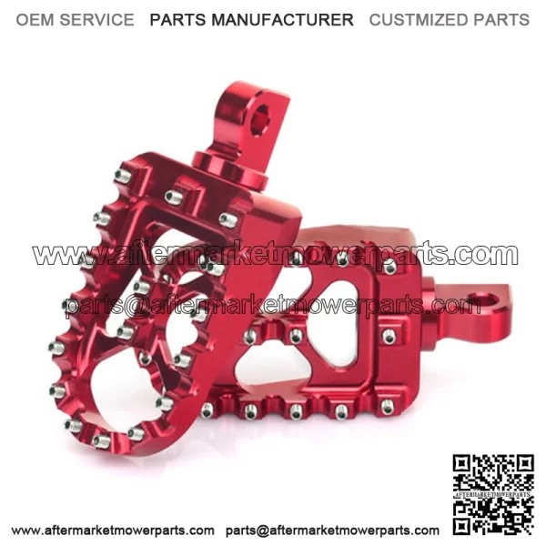 Anodized Aluminum Wide Foot Pegs Motorcycle