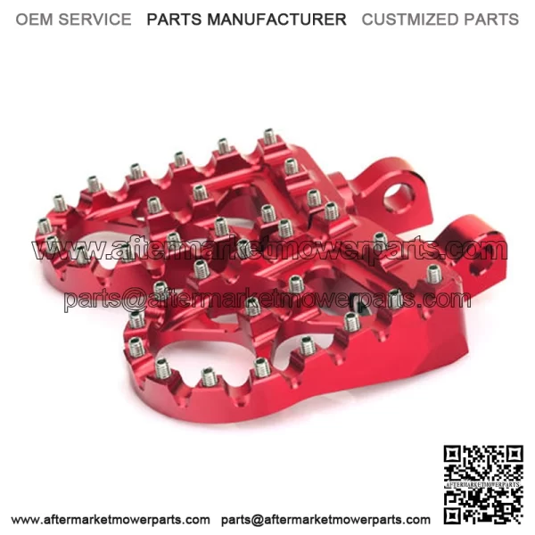 Anodized Aluminum Wide Foot Pegs Motorcycle - Image 2