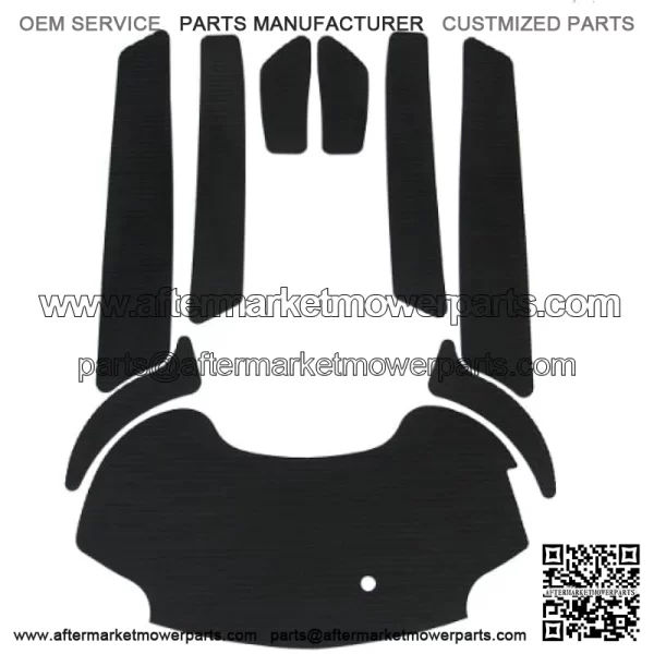 Hydro-Turf jet ski mats for Yamaha FX SHO 2008-2011, FX HO 2010-2011, FZR and FZS 2009-2016 (Black Molded Diamond)