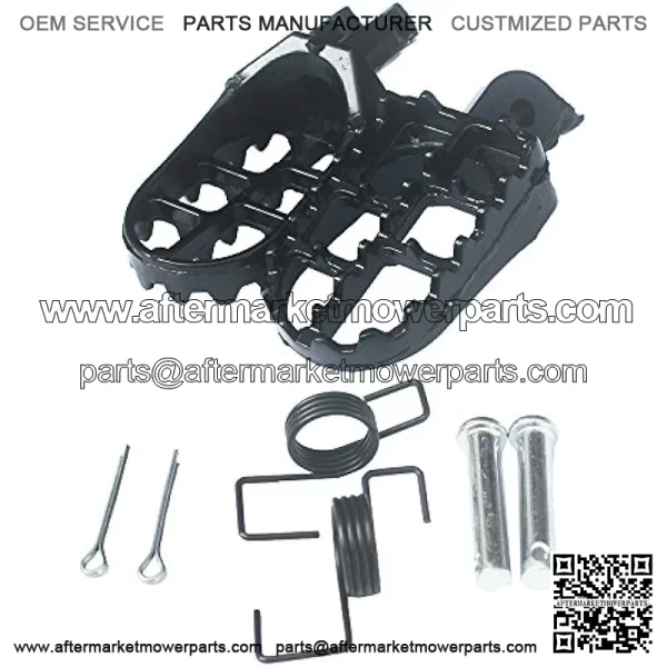 Foot Pegs Footrest For Yamaha YZ125 YZ250 PW50 PW80 BW80 DT50 RT100 RT180 TT225S TT225T TTR110 TTR90 TW200 WR200 250 500 XT225 XT250 XT350 Dirt bike Aluminum Black Color