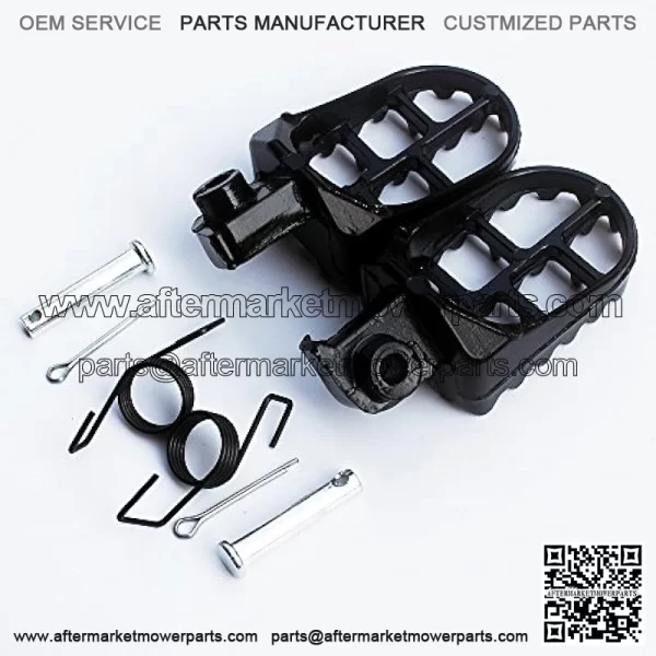 Foot Pegs Footrest For Yamaha YZ125 YZ250 PW50 PW80 BW80 DT50 RT100 RT180 TT225S TT225T TTR110 TTR90 TW200 WR200 250 500 XT225 XT250 XT350 Dirt bike Aluminum Black Color - Image 4