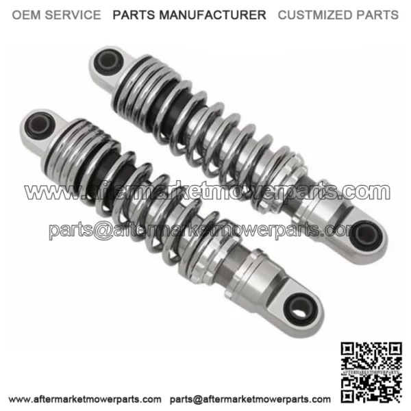 Chrome 13" Rear Coil Overs Shocks Ride Adjustable Harley Sportster Nitrogen Gas (For: Harley-Davidson)