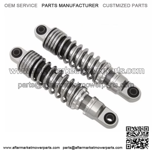 Chrome 12" Rear Coil Overs Shocks Ride Adjustable Harley Sportster Nitrogen Gas (For: Harley-Davidson)