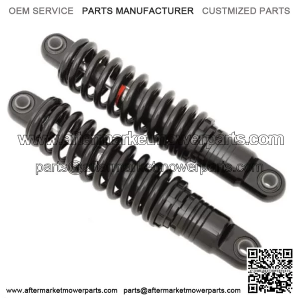 Black 11" Rear Coil Overs Shocks Ride Adjustable Harley Sportster Nitrogen Gas (For: Harley-Davidson)