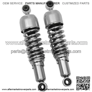 Chrome 12" Replacement Nitrogen Shock Absorbers Harley Dyna FXD (For: Harley-Davidson)