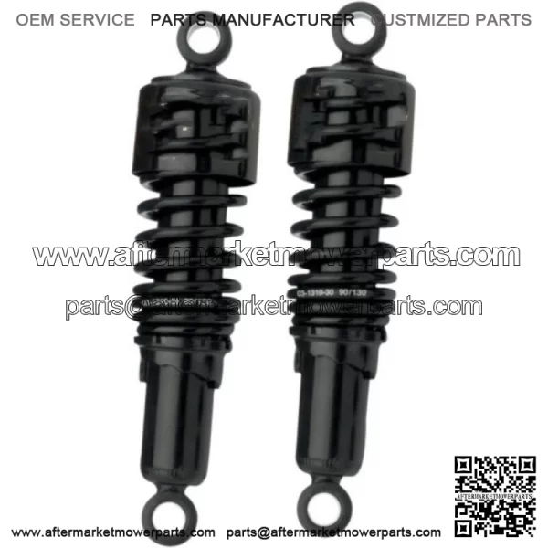 Brand Black 10.5" Slammer Lowering Rear Shocks Pair 1991-2017 Harley Dyna (For: Harley-Davidson)