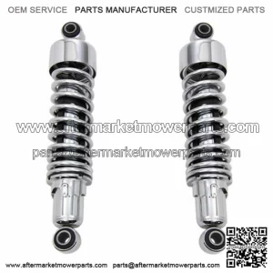 Chrome 10.5" Slammer Lowering Rear Shocks Harley 2006-2020 Sportster 883 1200 XL (For: Harley-Davidson)