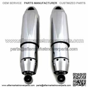 AEE 12" Chrome Covered Shocks 1" Lowering Harley Dyna Lowrider Wide Glide FXD (For: Harley-Davidson)