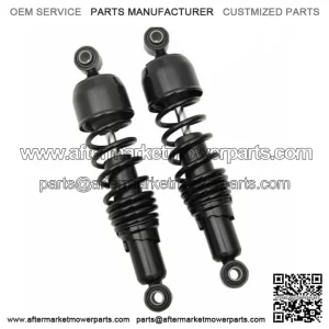 Black 12" Nitrogen Rear Shock Absorbers Harley Touring 85-2020 (For: Harley-Davidson)