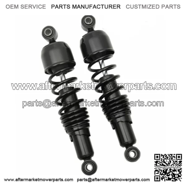 Black 12" Nitrogen Rear Shock Absorbers Harley Touring 85-2020 (For: Harley-Davidson)
