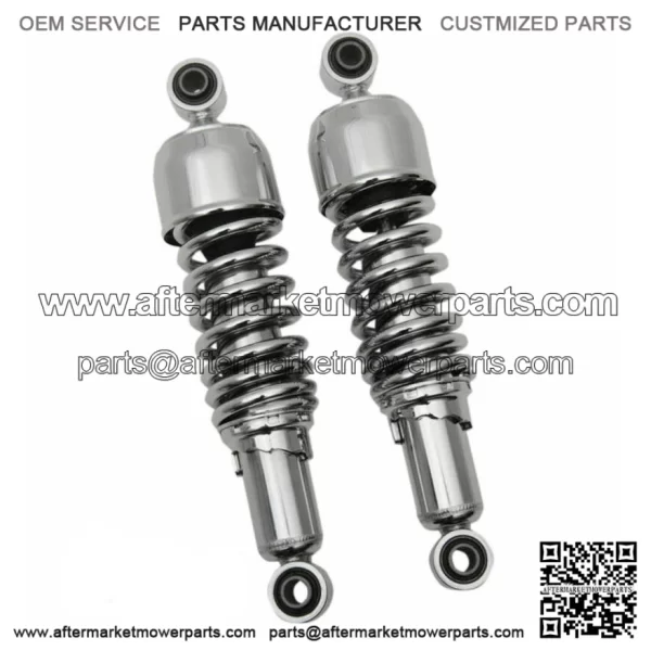 Chrome 12" Nitrogen Rear Shock Absorbers Harley Touring 85-2017 (For: Harley-Davidson)