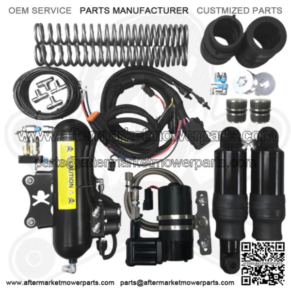 Dirty Air Stealth Front & Rear Air Ride Shocks Suspension Fast-Up Kit Harley 80+ (For: Harley-Davidson)