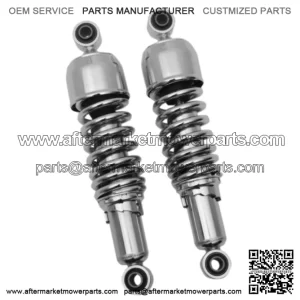 Chrome 11" Replacement Nitrogen Shock Absorbers Harley Touring (For: Harley-Davidson)