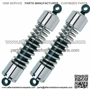12" Chrome Progressive 412 Shocks Harley Touring Bagger Standard Duty 1980-2018 (For: Harley-Davidson)