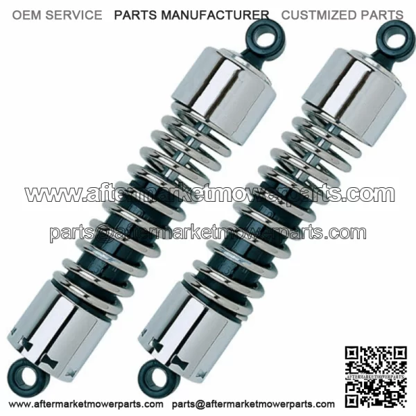 12" Chrome Progressive 412 Shocks Harley Touring Bagger Standard Duty 1980-2018 (For: Harley-Davidson)