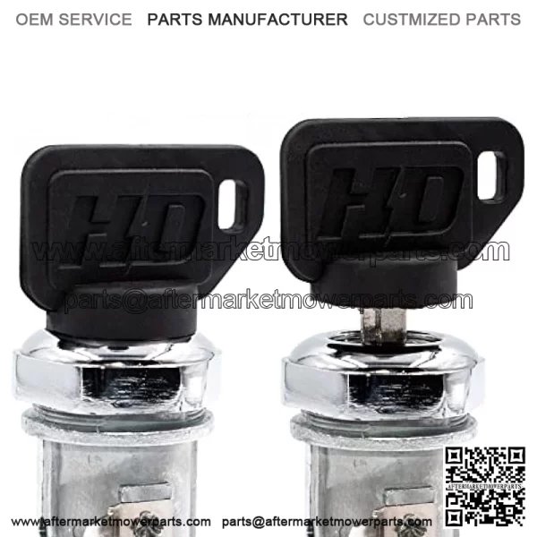 Ignition Switch fits John Deere Compact Utility Tractors: 3120 3203 3320 3520 3720 4105 4120 4210 4310 4320 4410 4510 4520 4610 4710 4720 + Upgraded Umbrella Key, 2 Spare Keys & Carabiner - Image 2